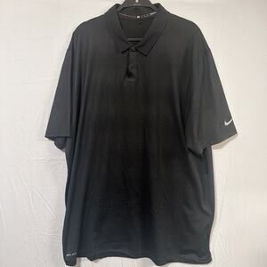 Nike Tiger Woods Collection Dri Fit Golf Polo Shirt Black Men’s XL